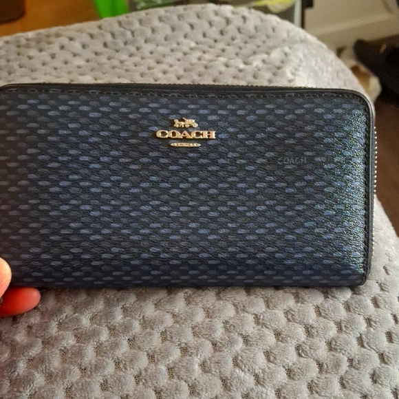 Coach Blue Wallet - Picture 1 of 2